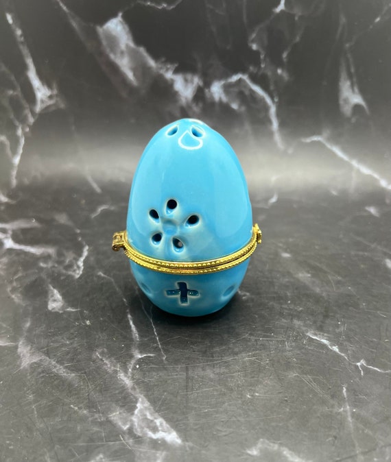 Ceramic Easter egg trinket box / Easter Decor / S… - image 4