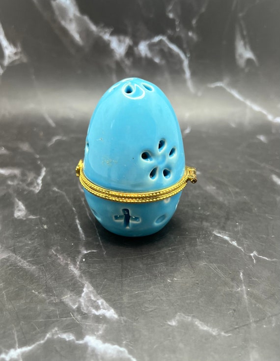 Ceramic Easter egg trinket box / Easter Decor / S… - image 2