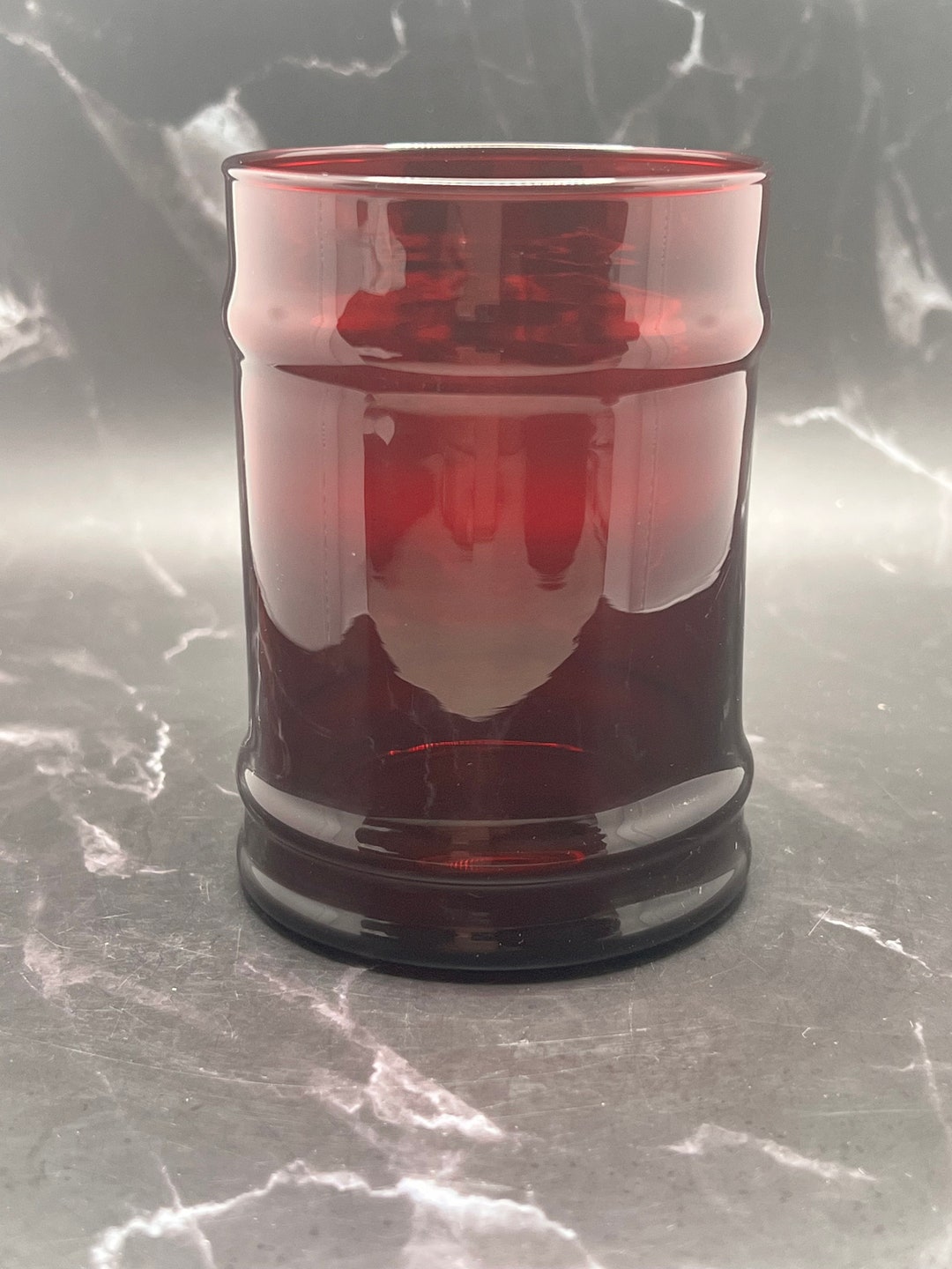 Anchor Hocking Royal Red Candy Jar Etsy