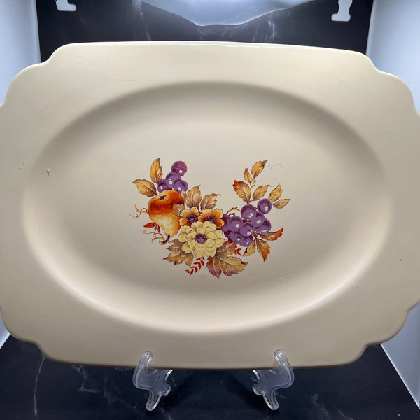 Homer Laughlin Century platter 1930s / fruit / serving tray / home decor