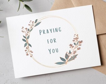 Praying for You DIGITAL Greeting Card - Etsy
