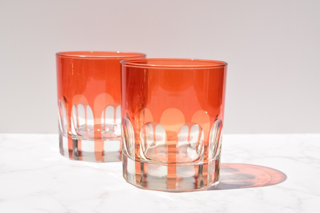 Rialto Old Fashioned Glass Set/2 Etsy
