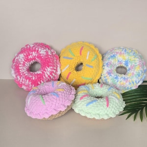 Cojín mullido de juguete en forma de donut de 23 cm