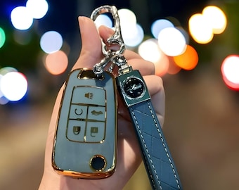 Key Fob Cover For Chevrolet, With Keychain, Stylish, Tpu Fob, Car key Cover, Car Key Cover Case, Car Key, Key Case, Key Fob, Keychain