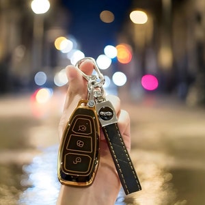 Couverture de porte-clés pour Ford, avec porte-clés, élégant, Tpu Fob, couverture de clé de voiture, étui de couverture de clé de voiture, clé de voiture, étui à clés, porte-clés, porte-clés