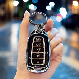 Key Fob Cover For Hyundai, With Keychain, Stylish, Tpu Fob, Car key Cover, Car Key Cover Case, Car Key, Key Case, Key Fob, Keychain