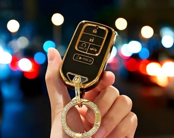 Key Fob Cover For Honda, With Keychain, Stylish, Tpu Fob, Car key Cover, Car Key Cover Case, Car Key, Key Case, Key Fob, Keychain