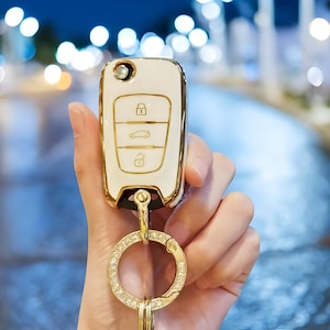 Key Fob Cover For Hyundai, With Keychain, Stylish, Tpu Fob, Car key Cover, Car Key Cover Case, Car Key, Key Case, Key Fob, Keychain