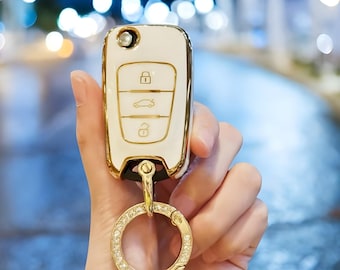 Key Fob Cover For Hyundai, With Keychain, Stylish, Tpu Fob, Car key Cover, Car Key Cover Case, Car Key, Key Case, Key Fob, Keychain