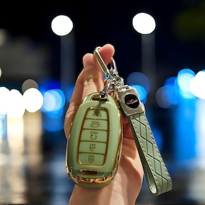 Key Fob Cover For Hyundai,With Keychain,Stylish,Tpu Fob,Car key Cover,Car Key Cover Case, Car Key,Key Case,Key Fob,Keychain,Hyundai Fob Case