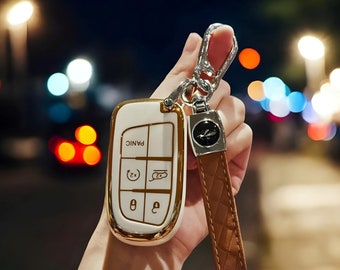 Key Fob Cover For Fiat, With Keychain, Stylish, Tpu Fob, Car key Cover, Car Key Cover Case, Car Key, Key Case, Key Fob, Keychain
