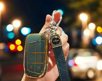 Key Fob Cover For Chrysler, With Keychain, Stylish, Tpu Fob, Car key Cover, Car Key Cover Case, Car Key, Key Case, Key Fob, Keychain, Gift