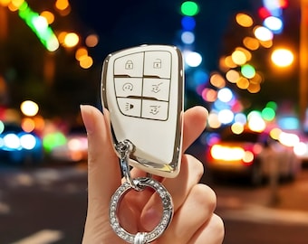 Key Fob Cover For Chevrolet, With Keychain, Stylish, Tpu Fob, Car key Cover, Car Key Cover Case, Car Key, Key Case, Key Fob, Keychain