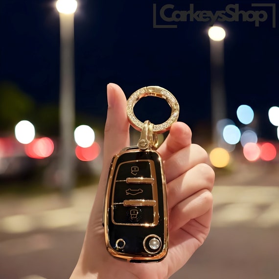 Key Fob Cover For Audi, With Keychain, Stylish, Tpu Fob, Car key Cover, Car Key Cover Case, Car Key, Key Case, Key Fob, Keychain