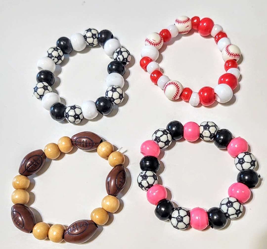 Bracelet Beads, Sports Bracelets, Football Bracelets, Baseball