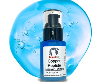 Texas Made Blue Copper Peptide Serum | Luxury Clean Beauty Gift | Small Batch Anti-Aging Skincare