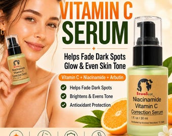 Vitamin C Niacinamide Arbutin Serum, Brightening Dark Spot Corrector