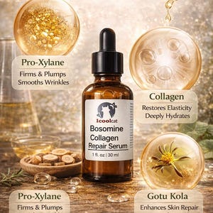 Suero facial de colágeno Pro-Xylane, reparación botánica, cuidado reafirmante de la piel (30 ml) imagen 2