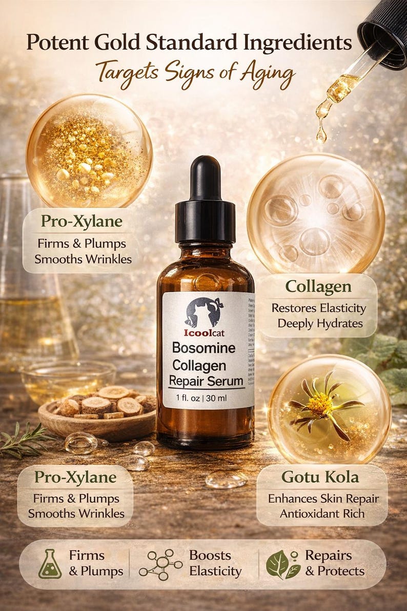 Suero facial de colágeno Pro-Xylane, reparación botánica, cuidado reafirmante de la piel (30 ml) imagen 2