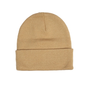 Beige cotton knitted beanie, Adult comfort colors beanie, Soft winter beanie, Basic beanie, Vintage colored soft beanie Thesezaraccesories