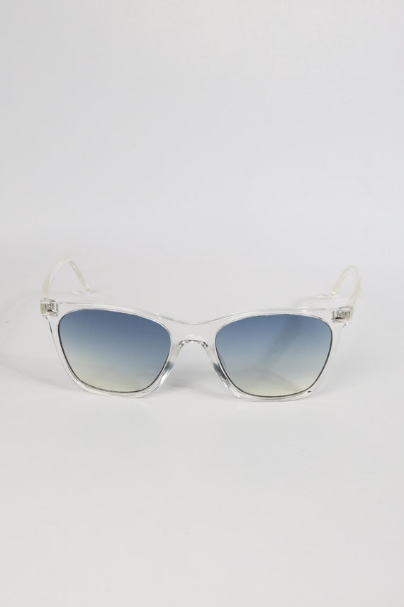 Clear perspex sunglasses on sale