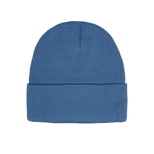 Blue cotton knitted beanie, Adult comfort colors beanie, Pastel blue beanie, Basic unisex beanie, Colored autumn beanie Thesezaraccesories
