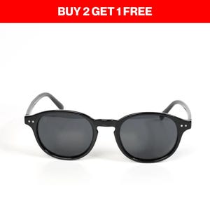 Black tint rounded sunglasses, Hippie sunglasses, 1940s round sunglasses, Unisex sunglasses, Black sunglasses with pouch Thesezaraccesories