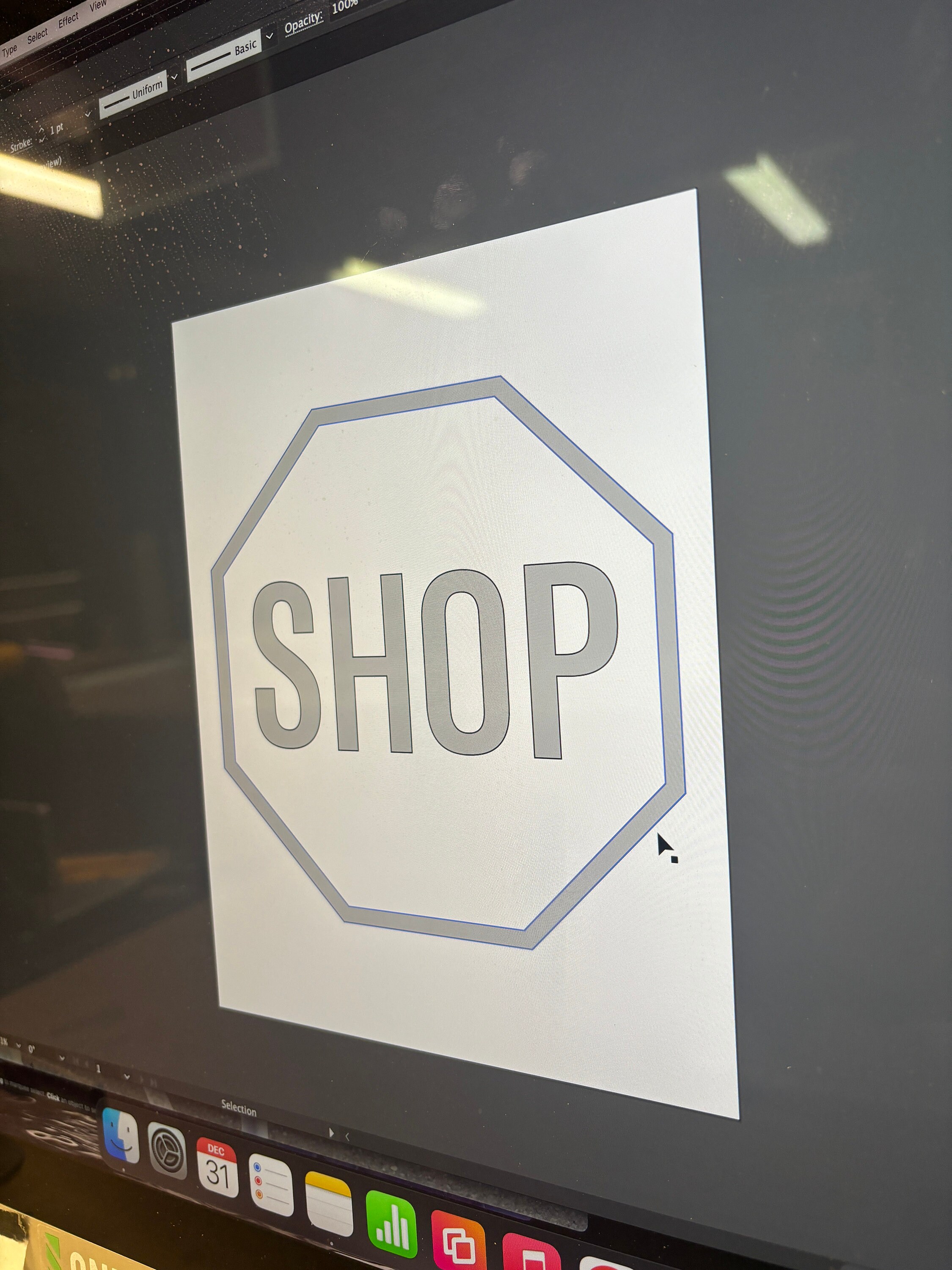 Shop Sign Stop Sign / Stop and Shop Sign Instant Digital Download