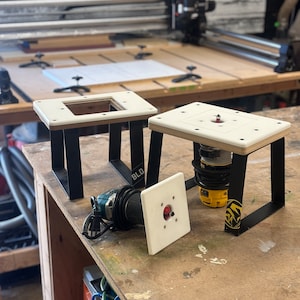 Mini Router Table Mount Workbench Benchtop Compact Mini Router Table Top: Quick-change Base, Multiple ...