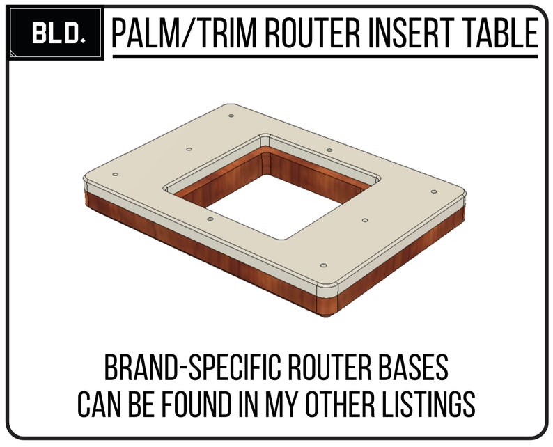 Bld Router Table Insert Mini Router Benchtop Insert Table: Cnc/laser Vector Files (digital ...