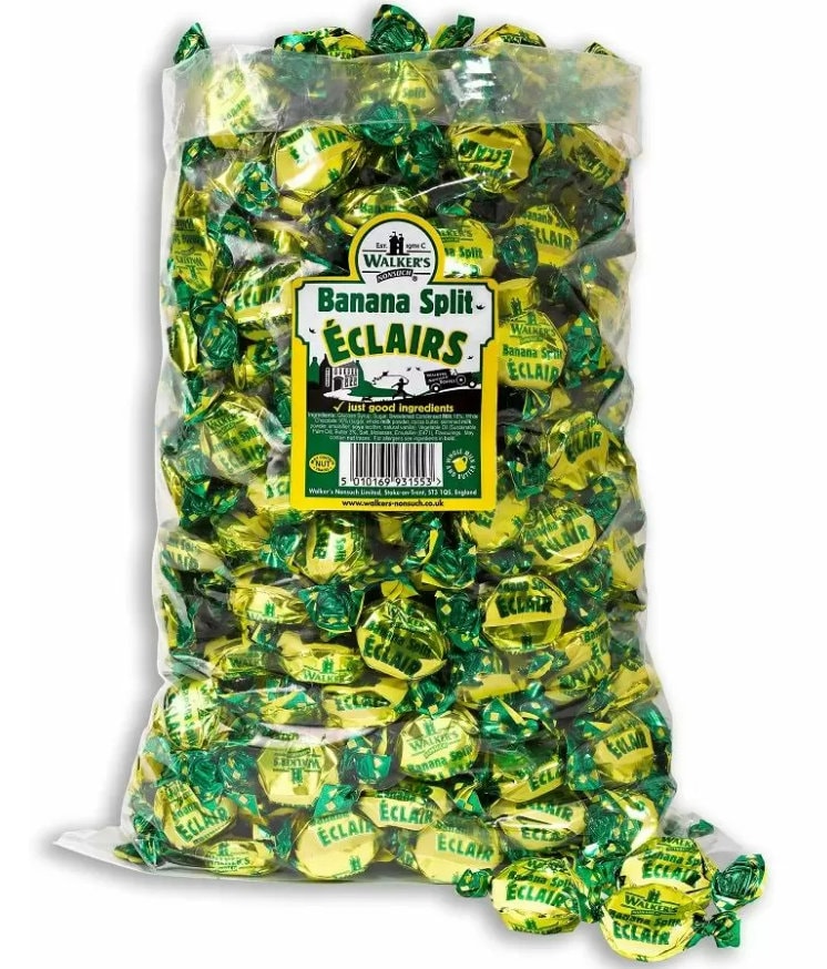 Curated visual reference: Sporting Yellow Walkeron Candy Options Reference: Walkers Nonsuch Toffee Retro Sweets Pick N Mix Wrapped Candy