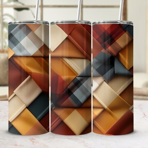 3D Fall Vibes 20 Oz Skinny Tumbler Wrap, Autumn Tumbler Sublimation, Hello Fall, Thanksgiving, Seamless Design, Instant Digital Download PNG