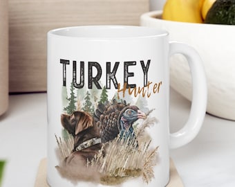 Turkey Hunters Mug Turkey Mug for Dad Turkey Gift for Him Gift for Him Turkey Mug Gift Turkey Mug for Dad Anniversary Gift Turkey Gear Mug