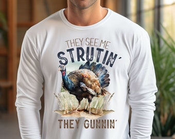 Turkey Hunting Tshirt For Turkey Hunter Tshirt for Gift Turkey Hunter Tees for Turkey Hunting Gear for Men Turkey Tshirt for Hunting Gear