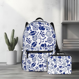 Boys Backpack and Lunch Box Set, Back to School Cute Bookbag, Boy Lunchbox Combo, Boy Back to School Gear, Boys School Supplies, Boys Sports