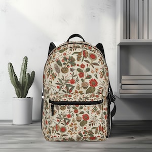 Floral Backpack for Travel Backpack for Gift Backpack Floral Bookbag for Girl Weekender Tote Trendy Backpack Women Backpack for Travel tote
