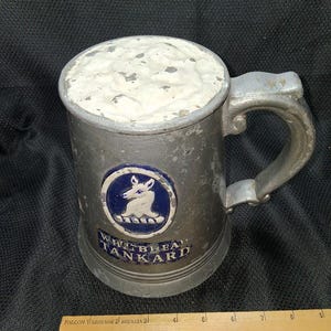 Vintage Authentic Whitbread Tankard Beer Stein Advertisement – Classic British Brewery Collectible – Pub Memorabilia