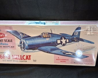 Grumman F6F Hellcat US Navy carrier borne fighter airplane model