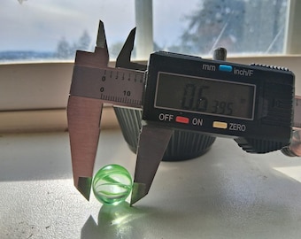 Vintage 8-Banded Green Swirl in Clear Marble - Beauty!