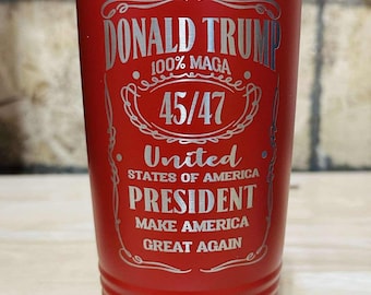Trump 2025 Tumbler: 20 oz Polar Camel, MAGA, 45/47