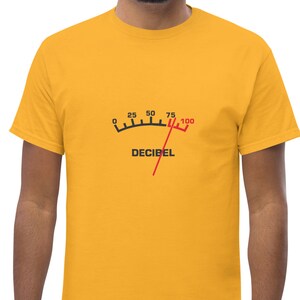 Let’s Get Loud Decibel Tee | Funny Sound Meter Graphic Shirt | Music Lover Cotton T-Shirt