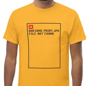 Art Director-shirt | Grappig T-shirt met 'print niet gevonden' | Geekcadeau