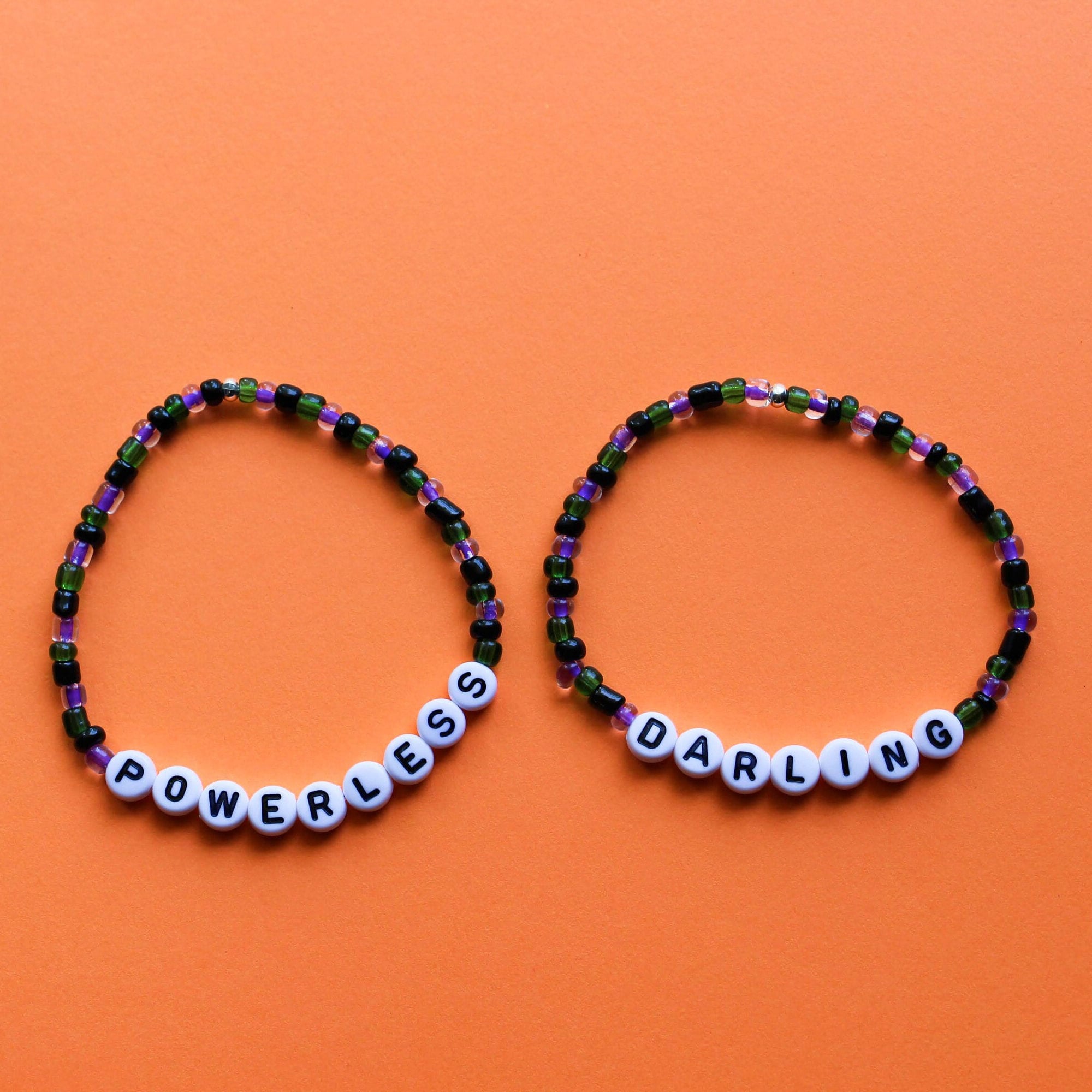 POWERLESS - Bookish Inspired Beaded Friendship Bracelets - Etsy