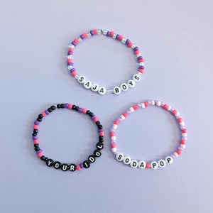 SAJA BOYS - KPOP Demon Hunter Inspired Beaded Friendship Bracelets - Soda Pop, Your Idol