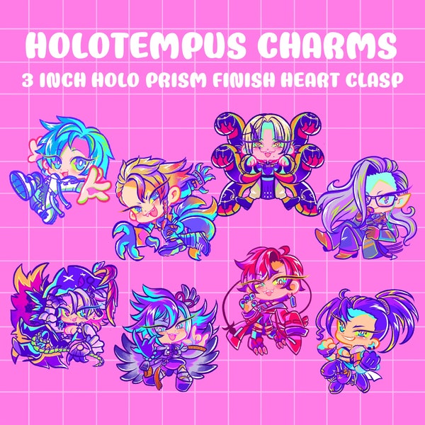 PRE-ORDER Holotempus Holographic 3 inch Acrylic Charms