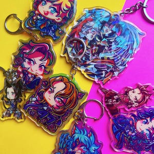 Granblue Fantasy holographic acrylic charms