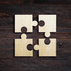 Holzpuzzle, 4 Teile Puzzle