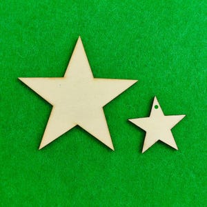 Laserskuren trästjärna: Hantverksprojekt Blank form