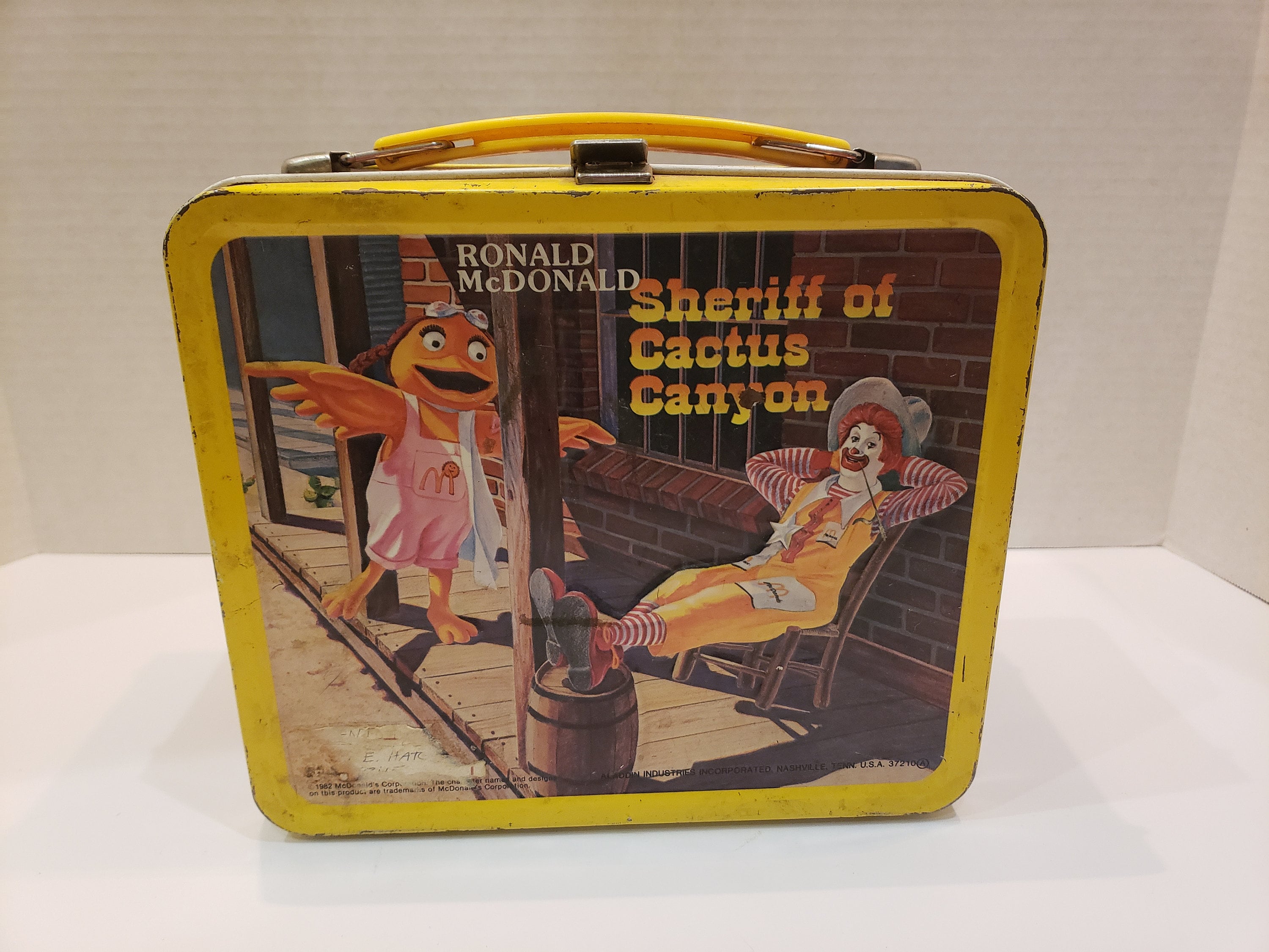 マクドナルド　ヴィンテージ　レトロ　ランチボックス　缶　カーボウイ Mcdonald's Lunch Box - Etsy