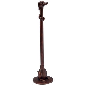 WHAT ON EARTH Dachshund Paper Towel Holder - Funny Toilet Paper Holder, Wiener Dog Paper Towel Stand Bronze Finish, 16"H